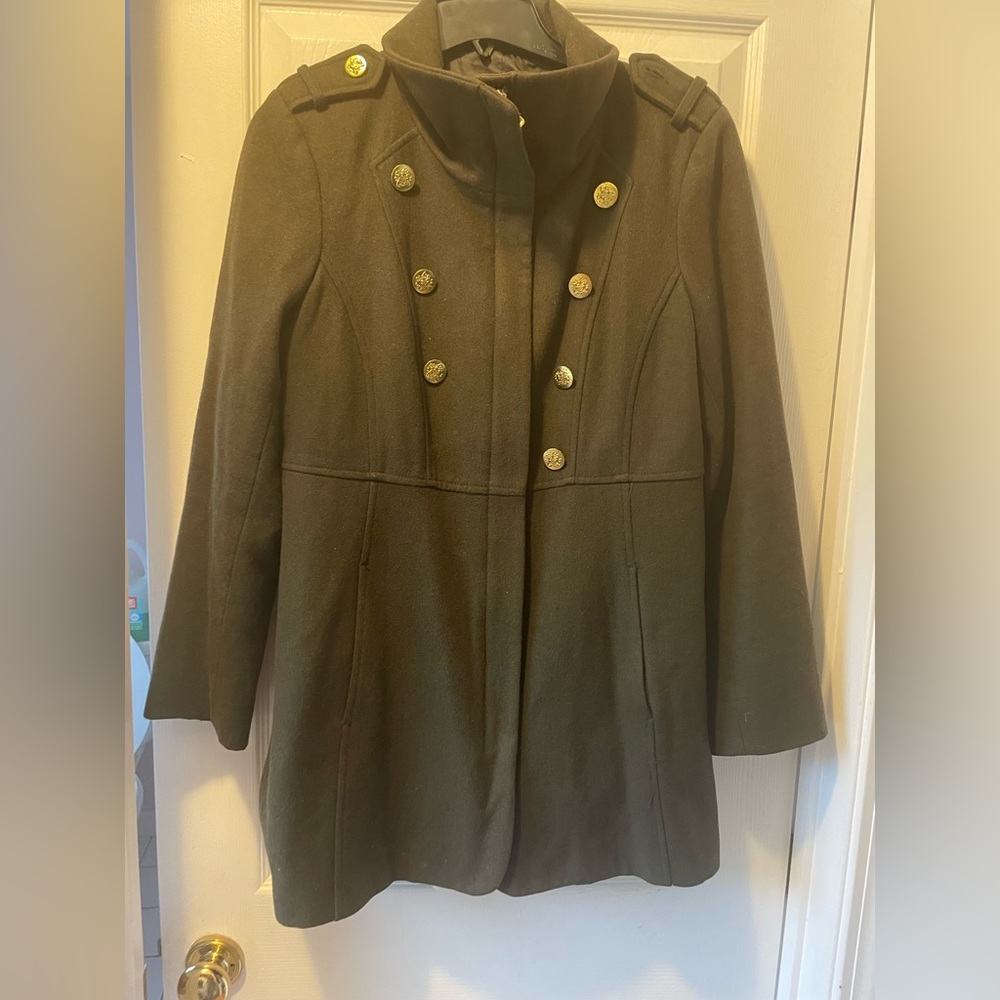 Military green guess coat